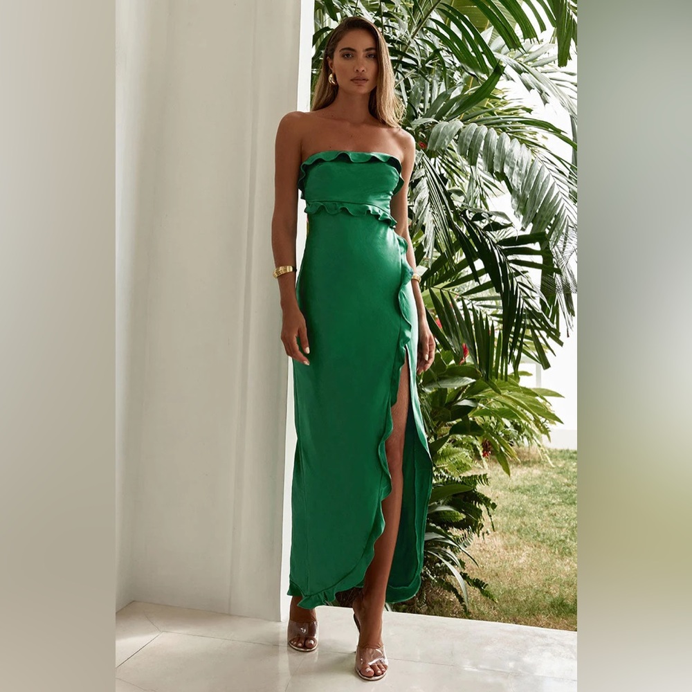 Runaway The Label - Lorena Maxi Dress - Emerald